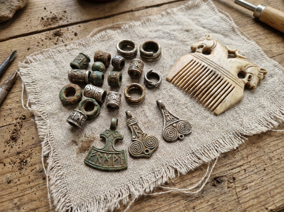Historischer Hintergrund: Trugen Wikinger wirklich Schmuck im Bart und Haar?