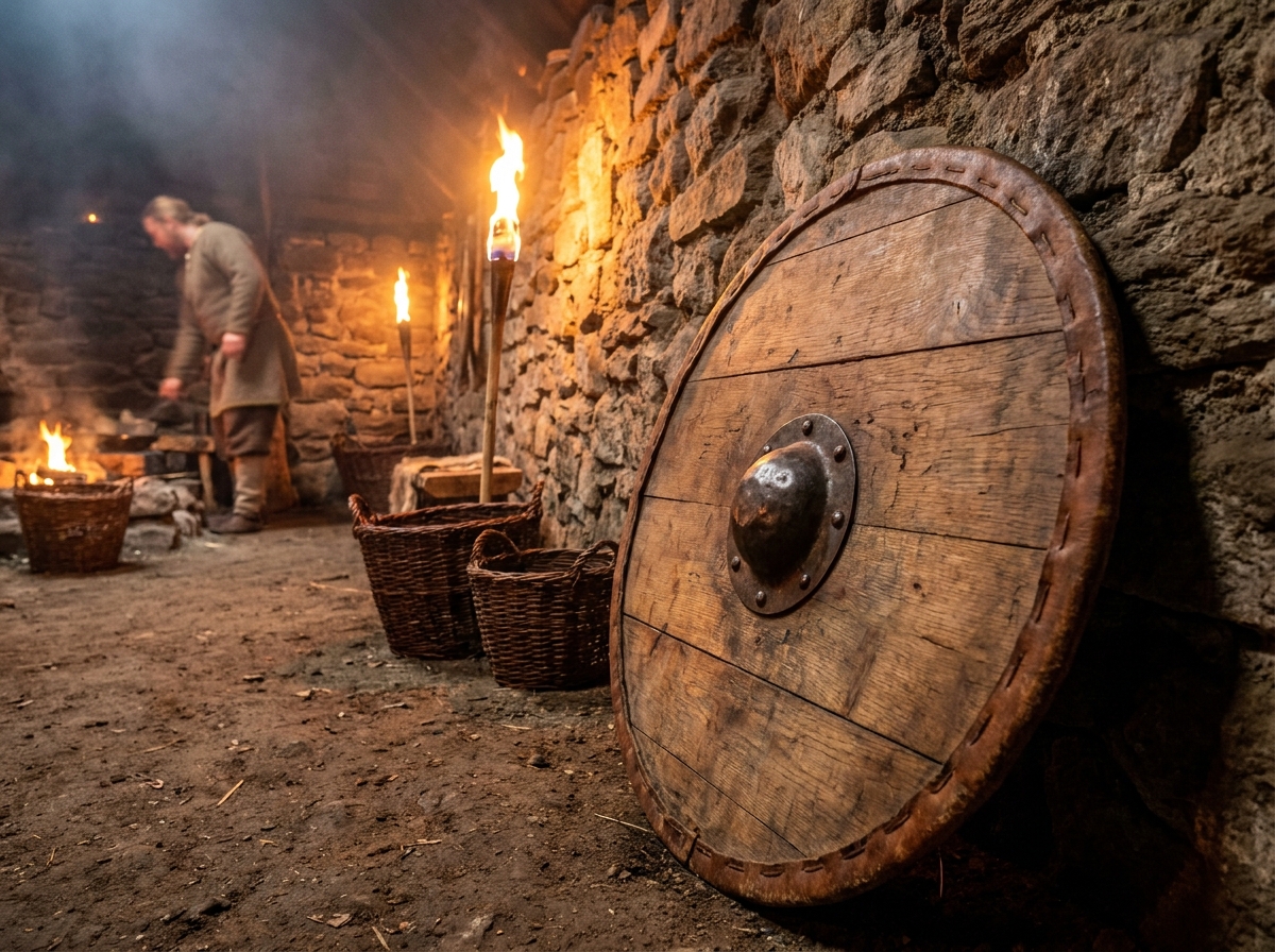 Historisches Vorbild: Der Wikinger-Rundschild zwischen 800 und 1100 n. Chr.