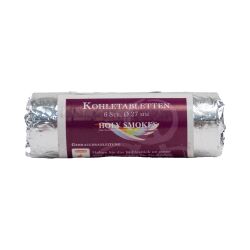 Houtskooltabletten Ø 5cm / 1 rol = 10 stuks
