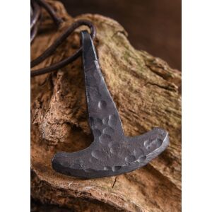Hamerhanger van Thor, handgesmeed incl. leren koord