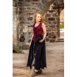 Bodywarmer met borduursel rood "Selma".