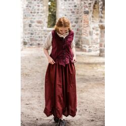 Bodywarmer met borduursel rood "Selma".