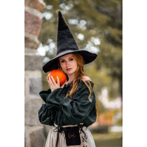 Zwarte heksenhoed "Agata