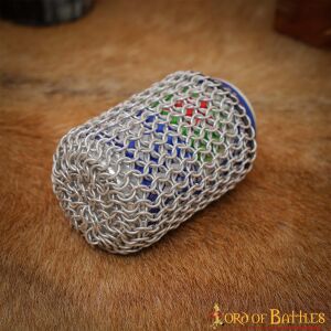 Kettingen voor blikken met leren veters, ID 8mm 1,6mm aluminium ongenageld