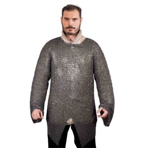 lange mouw maliënkolder platte ringen...