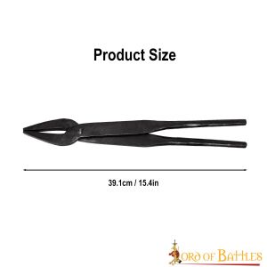 Handgesmede ijzeren smeedtang ca. 39cm