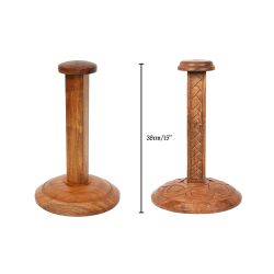 Houten helmstandaard ca. 38 cm