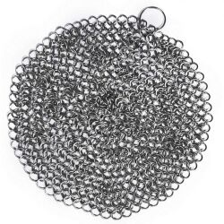 Kettingring roestvrij staal schrobber diameter 17,5 cm