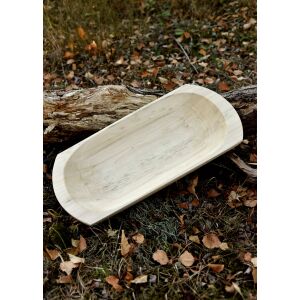 Houten trog Molle van lindehout, glad, verzegeld, ca. 45 x 23 x 6 cm