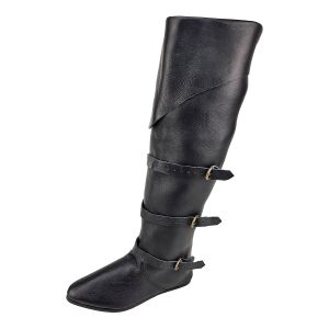 SALE Late middeleeuwse laarzen zwart 38
