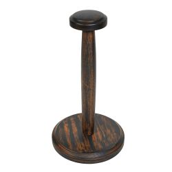 Hardhouten helmstandaard bruin ca. 36 cm