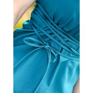 Mouwloze middeleeuwse blouse petrol "Levke"
