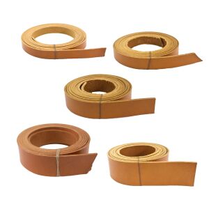 Leren riem van ca. 140 cm voor riemen, plantaardig...