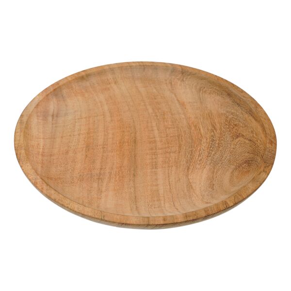 Middeleeuwse houten schaal van hardhout, diameter ca. 23 cm, B-kwaliteit