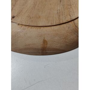 Middeleeuwse houten schaal van hardhout, diameter ca. 23 cm, B-kwaliteit