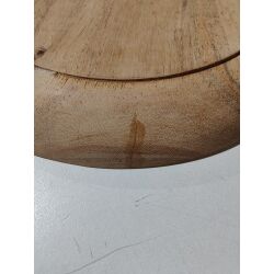Middeleeuwse houten schaal van hardhout, diameter ca. 23 cm, B-kwaliteit