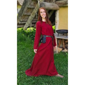 Klassieke middeleeuwse jurk of onderjurk, rood “Amalie” XL, B-kwaliteit