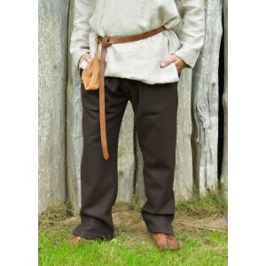 Wollen broek "Forseti", bruin – Vikingkleding