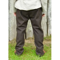 Wollen broek "Forseti", bruin – Vikingkleding