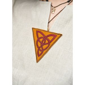 Geborduurde patch "Forseti" van wol – Keltische knoop