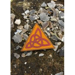 Geborduurde patch "Forseti" van wol – Keltische knoop