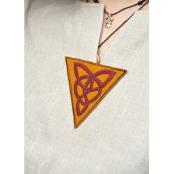 Geborduurde patch "Forseti" van wol – Keltische knoop