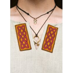 Geborduurde patch "Forseti" van wol – Keltische knoop