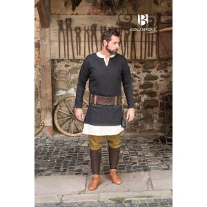 Visgraat tuniek Tyr zwart/grijs