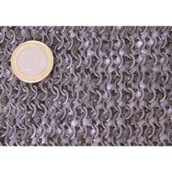 Kettingkast, geklonken platte ringen en gestanste platte ringen, Ø 6mm, 1,0mm breed, staal