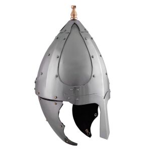 Germaanse beugelhelm van rond 500 na Christus, 1,6 mm staal - geschikt voor showgevechten