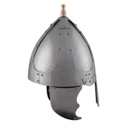 Germaanse beugelhelm van rond 500 na Christus, 1,6 mm staal - geschikt voor showgevechten