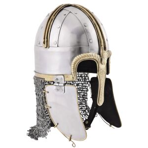 Coppergate helm met geklonken 1,6 mm kettingrand geschikt voor showgevechten