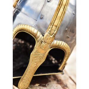 Coppergate helm met geklonken 1,6 mm kettingrand geschikt voor showgevechten