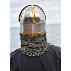 Coppergate helm met geklonken 1,6 mm kettingrand geschikt voor showgevechten