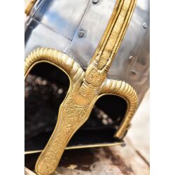 Coppergate helm met geklonken 1,6 mm kettingrand geschikt voor showgevechten