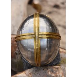 Coppergate helm met geklonken 1,6 mm kettingrand geschikt voor showgevechten