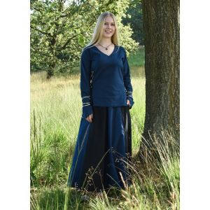 Markt middeleeuwse blouse Aila blauw